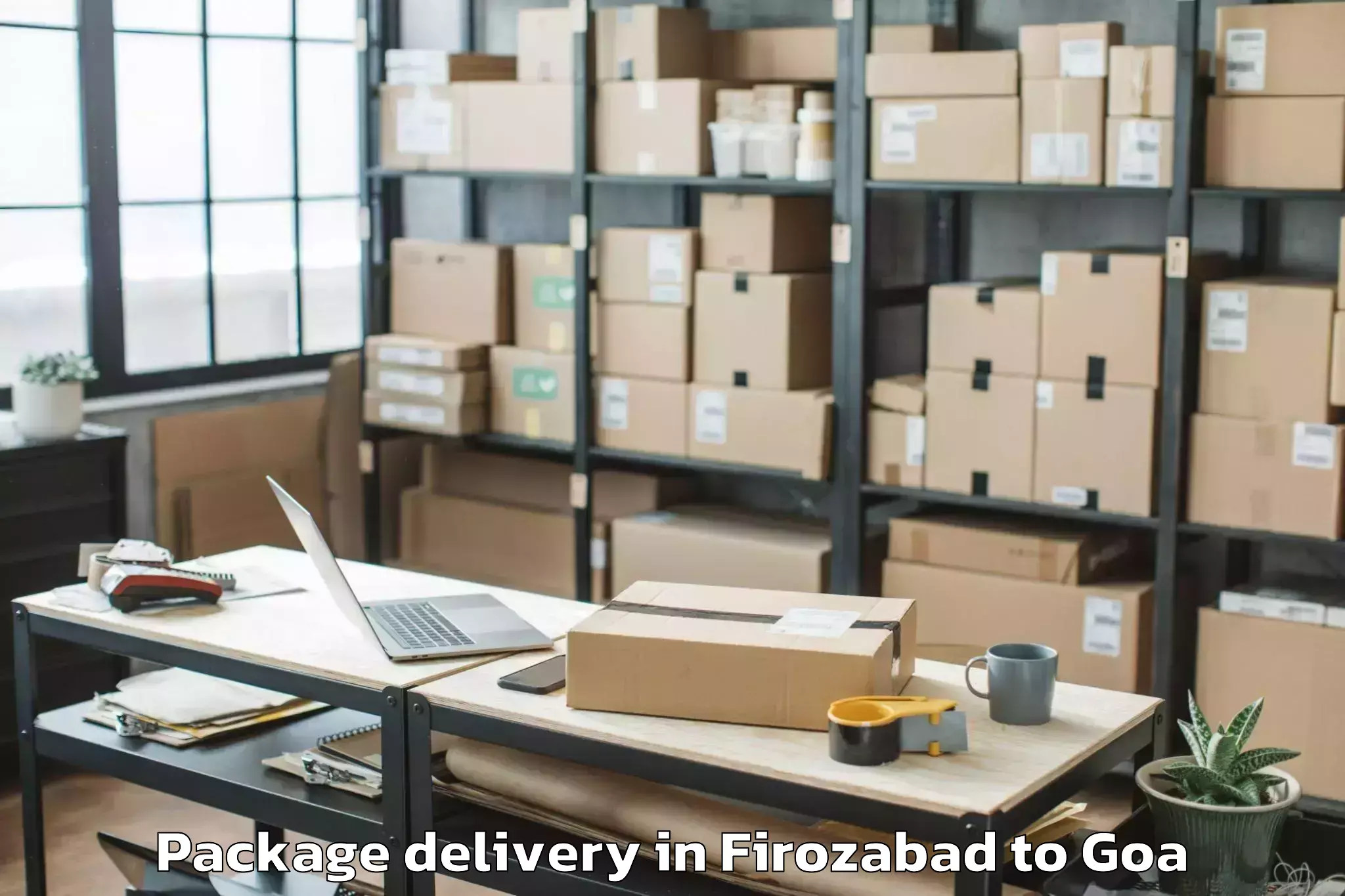 Professional Firozabad to Colvale Package Delivery